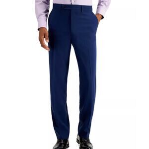NWT Nautica Modern-Fit Bi-Stretch Suit Pants, Solid Blue, Men’s 41W X 32L
